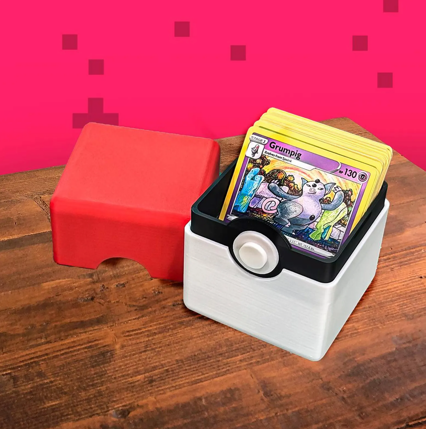 Pokémon TCG Cardholder Box | Poké-Inspired Trading Card Storage | 3D Printed Deck Organizer