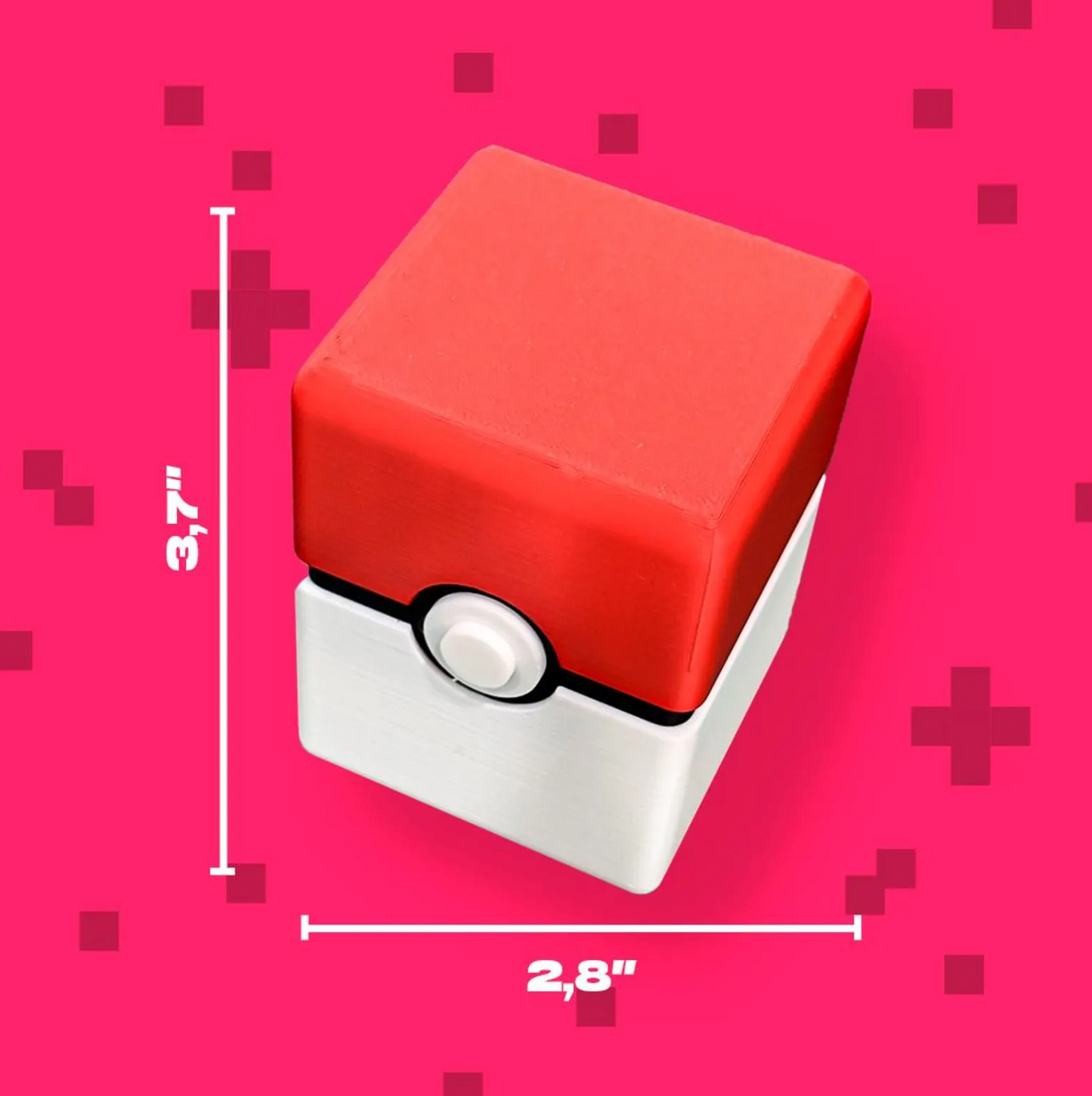 Pokémon TCG Cardholder Box | Poké-Inspired Trading Card Storage | 3D Printed Deck Organizer