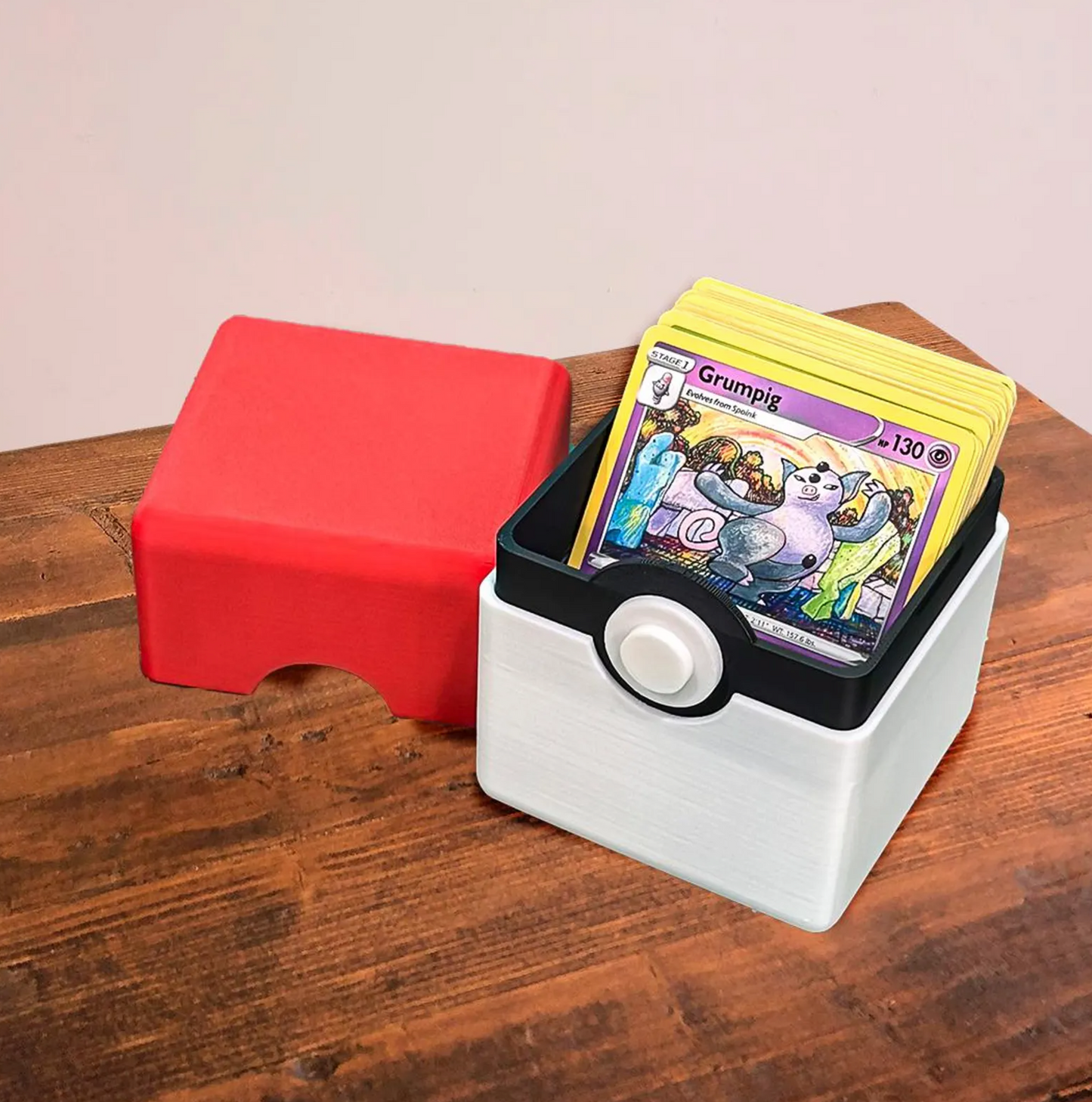 Pokémon TCG Cardholder Box | Poké-Inspired Trading Card Storage | 3D Printed Deck Organizer